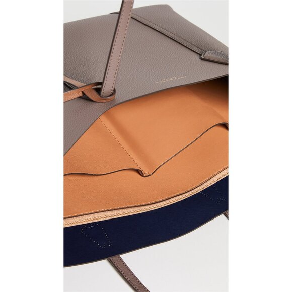 Tory Burch Perry Large Leather Tote – Clam Shell - Picture 3 of 9